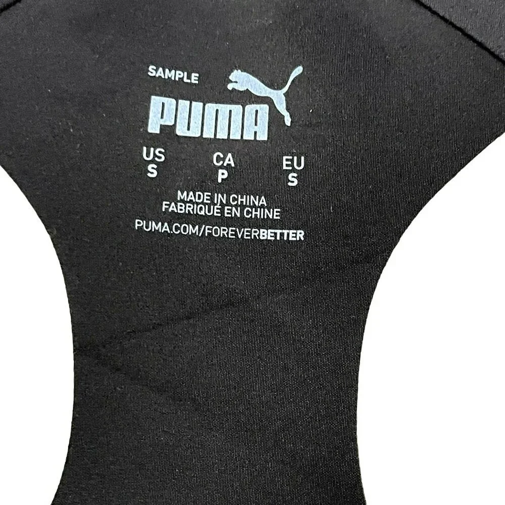Puma Size Small High Impact Black Sports Bra Workout Running Gym NWT